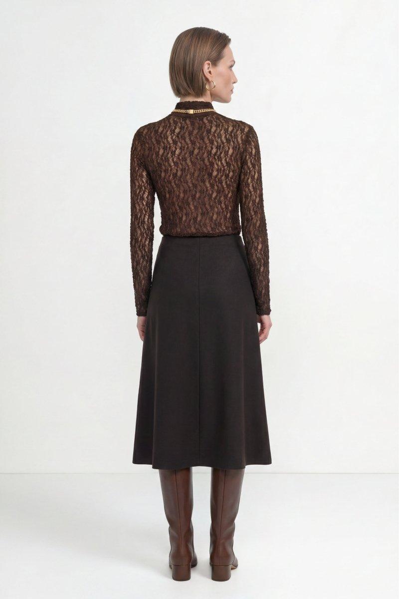 Longsleeve mit Spitzenmuster-Rich & Royal