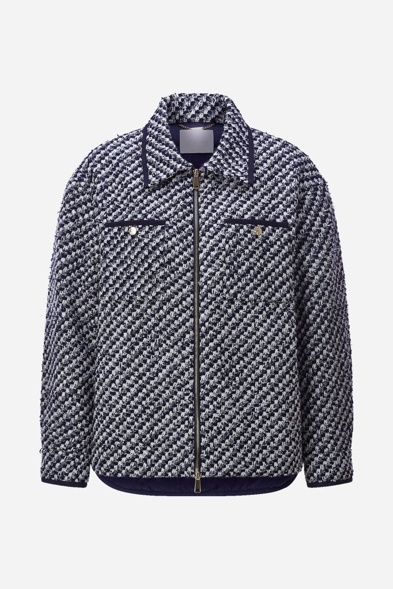 Tweed-Blouson mit Hahnentritt-Muster-Rich & Royal