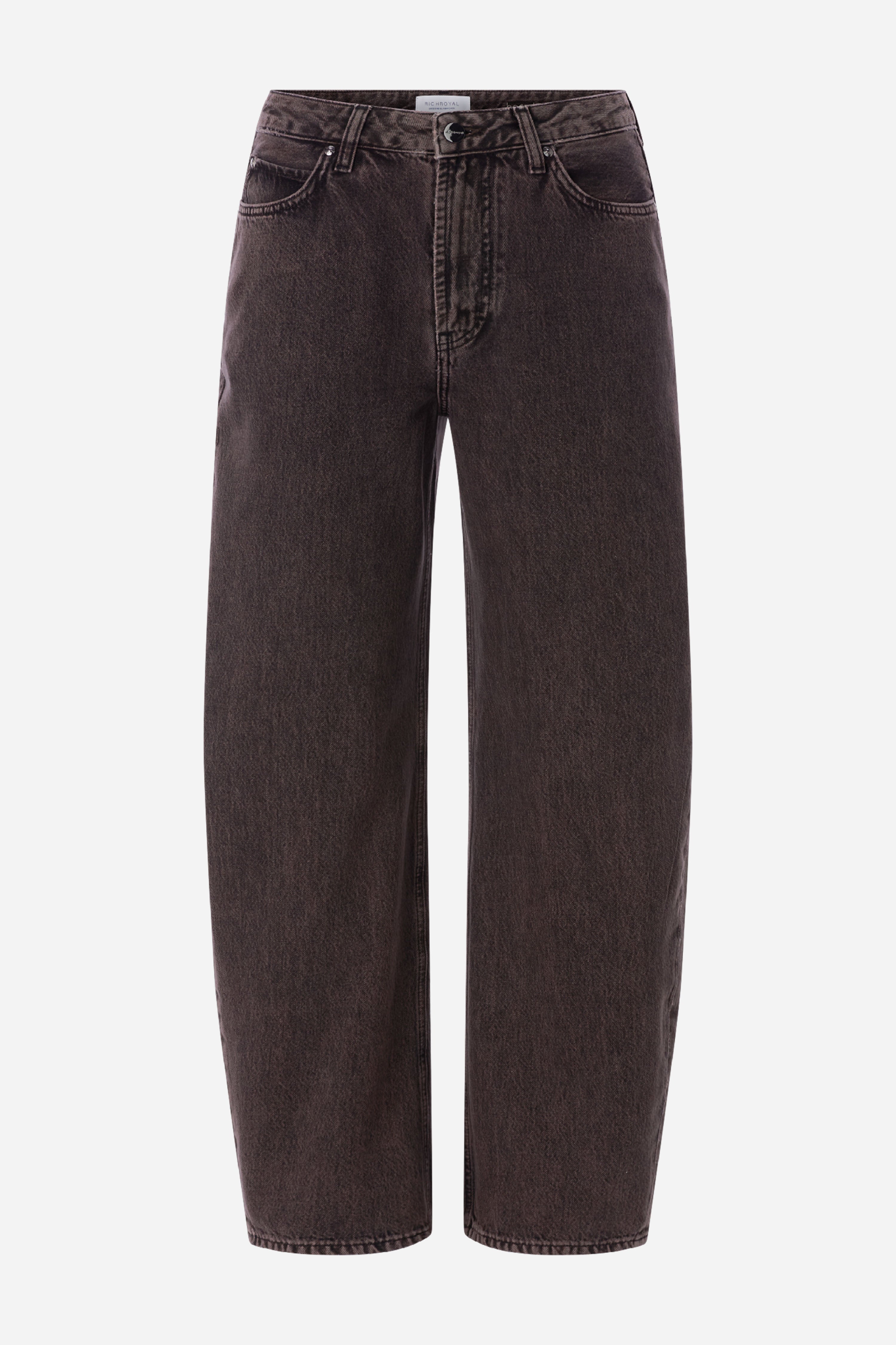 Baumwoll-Denim in Barrel-Fit-Rich & Royal