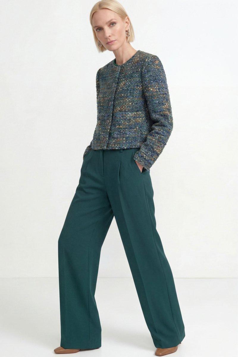 Wide-Leg Bundfaltenhose-Rich & Royal