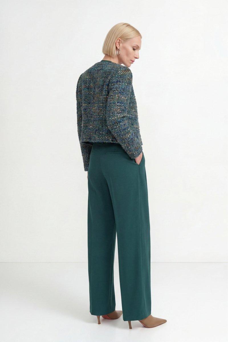 Wide-Leg Bundfaltenhose-Rich & Royal