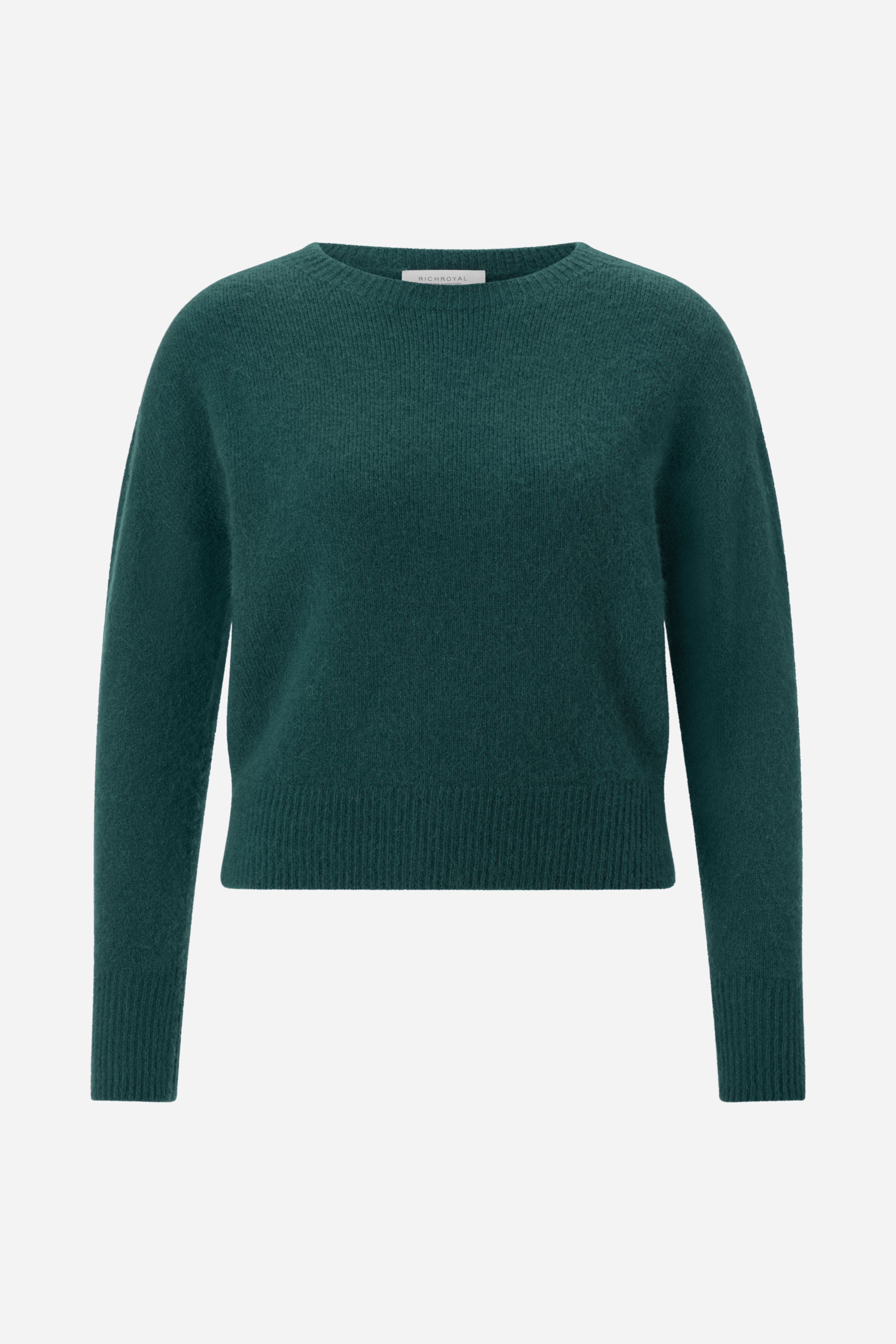 Cropped Pullover mit U-Boot-Ausschnitt-Rich & Royal
