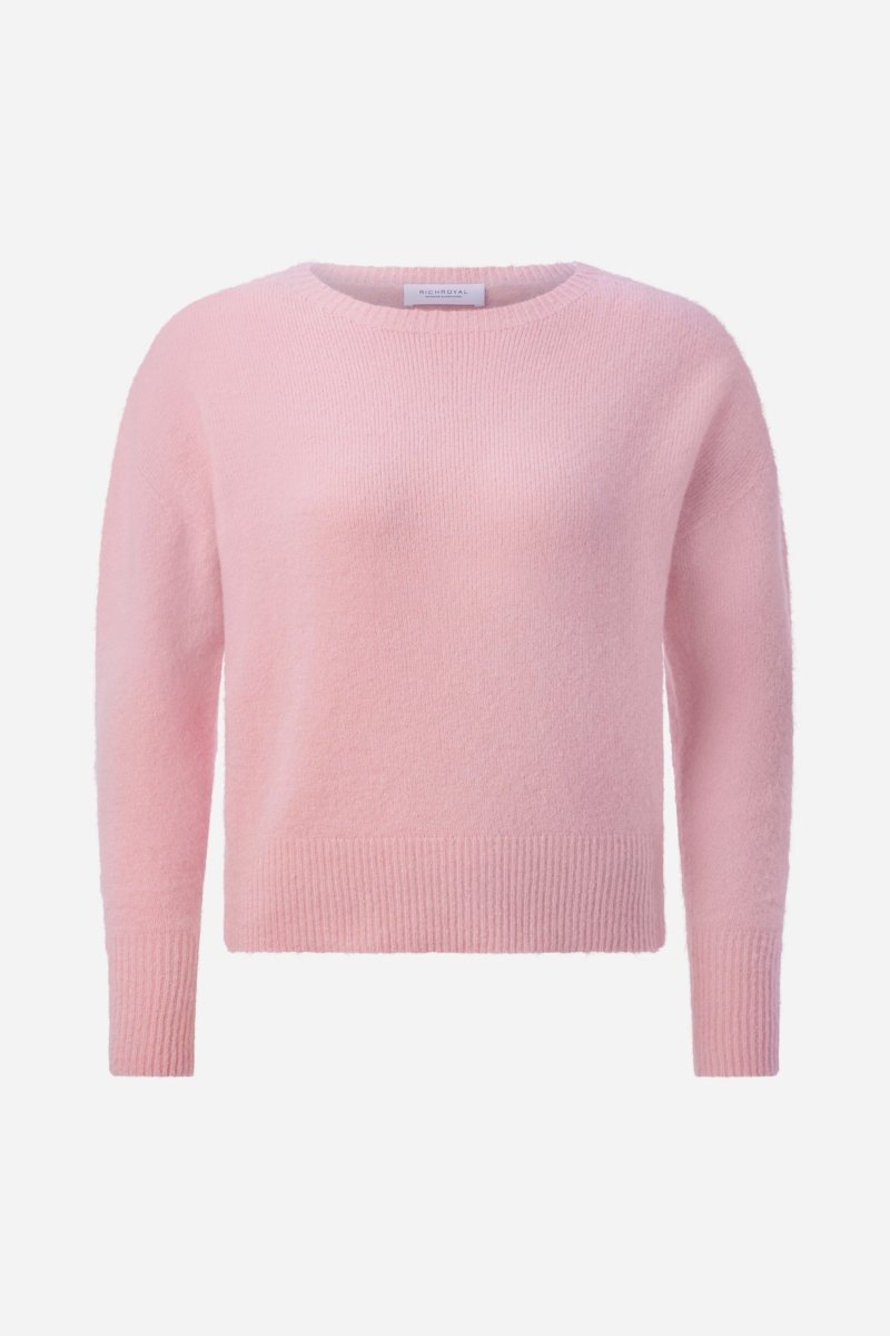 Cropped Pullover mit U-Boot-Ausschnitt-Rich & Royal