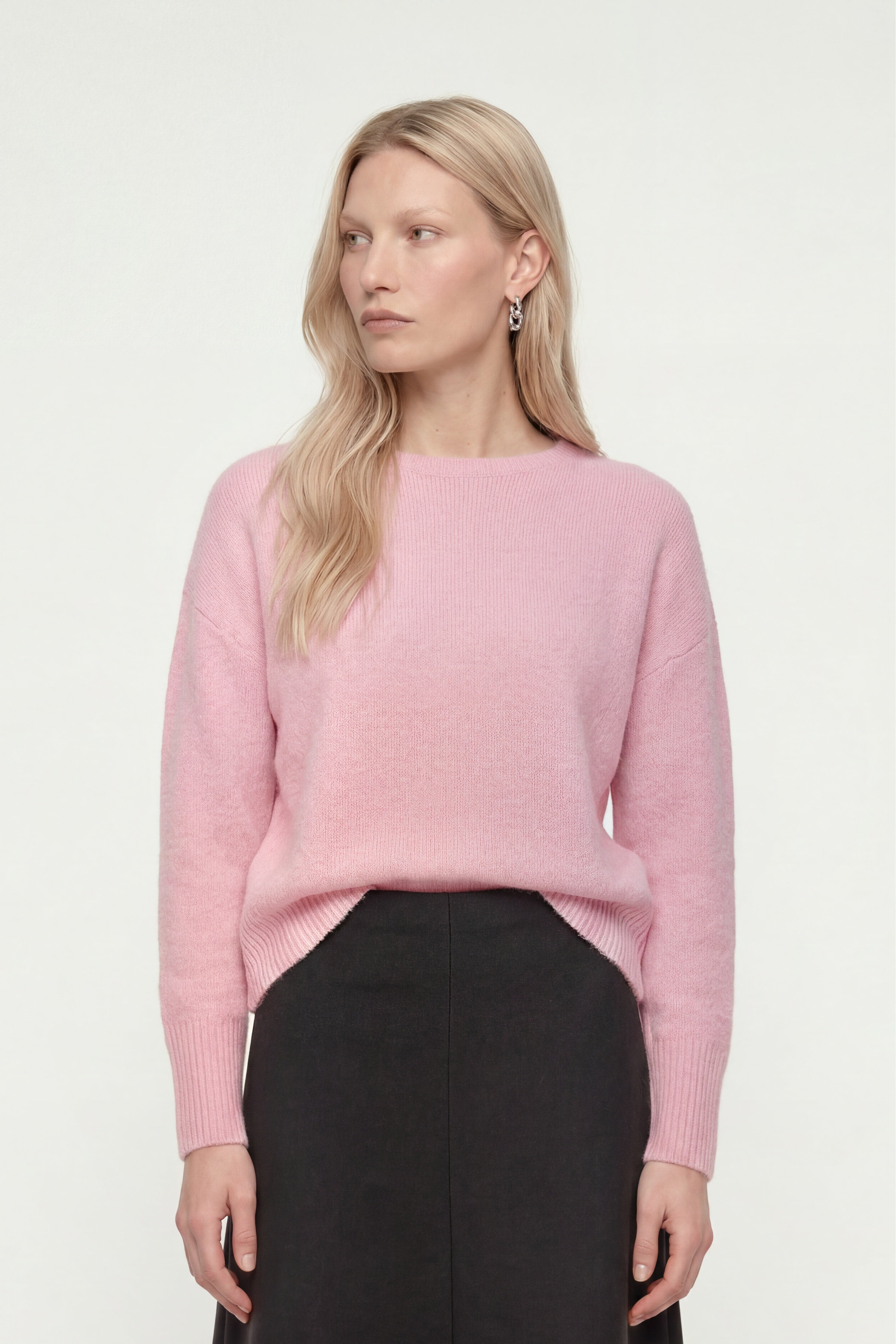 Cropped Pullover mit U-Boot-Ausschnitt-Rich & Royal
