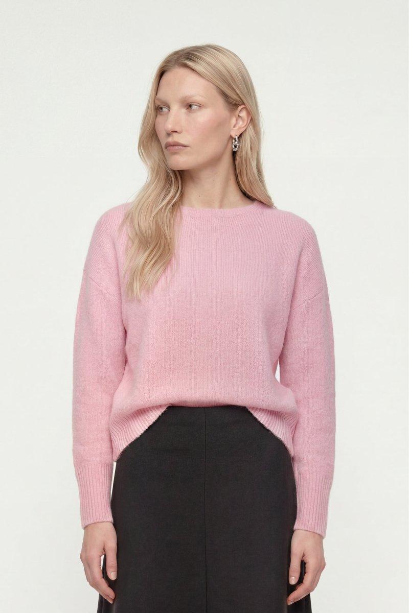 Cropped Pullover mit U-Boot-Ausschnitt-Rich & Royal