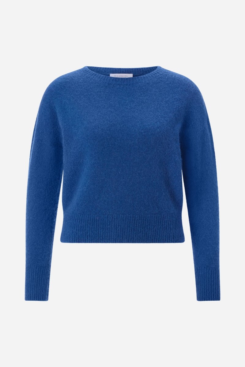 Cropped Pullover mit U-Boot-Ausschnitt-Rich & Royal