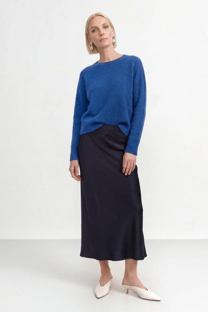 Cropped Pullover mit U-Boot-Ausschnitt-Rich & Royal
