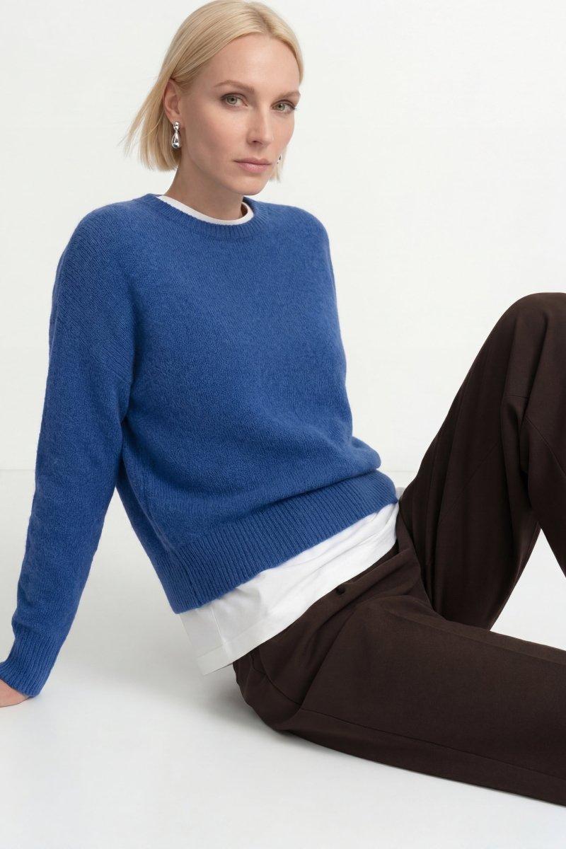 Cropped Pullover mit U-Boot-Ausschnitt-Rich & Royal