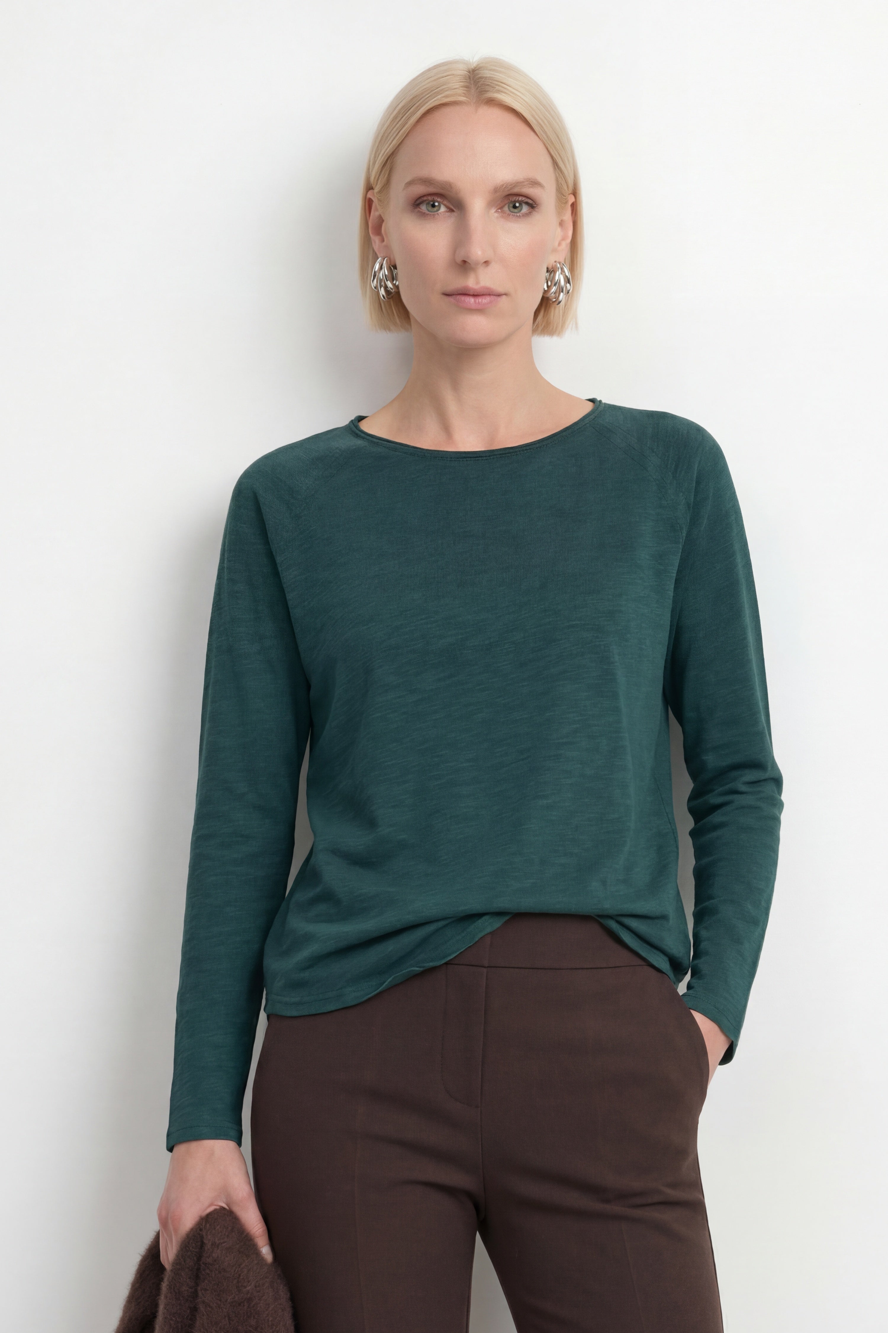 Baumwoll-Longsleeve mit Raglanärmeln-Rich & Royal