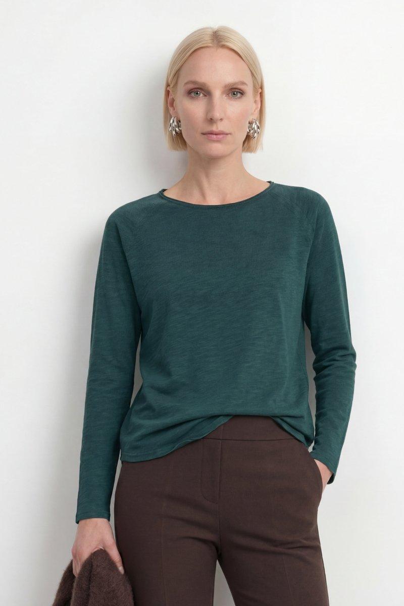 Baumwoll-Longsleeve mit Raglanärmeln-Rich & Royal
