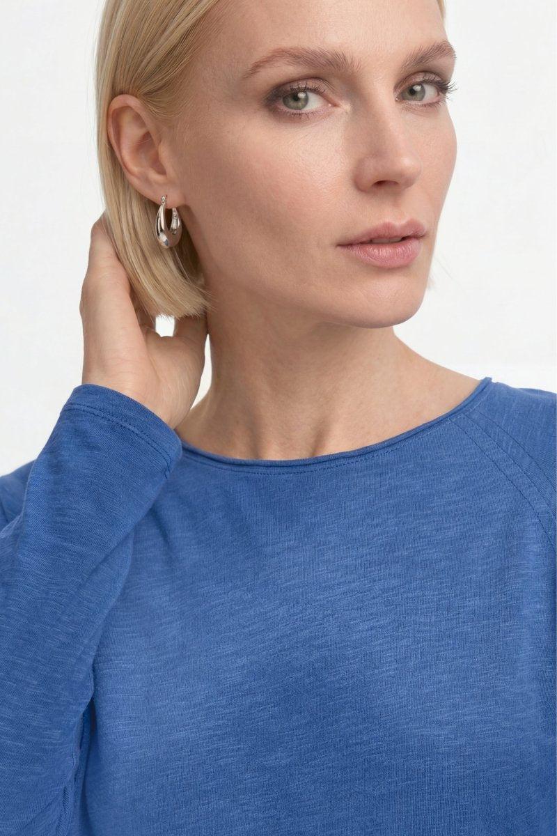 Baumwoll-Longsleeve mit Raglanärmeln-Rich & Royal