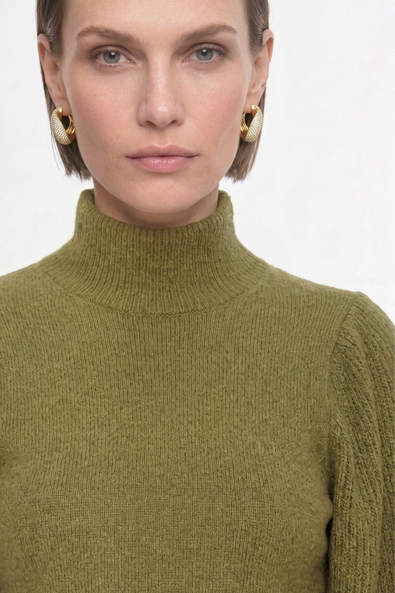 Strickpullover mit Puffärmeln-Rich & Royal
