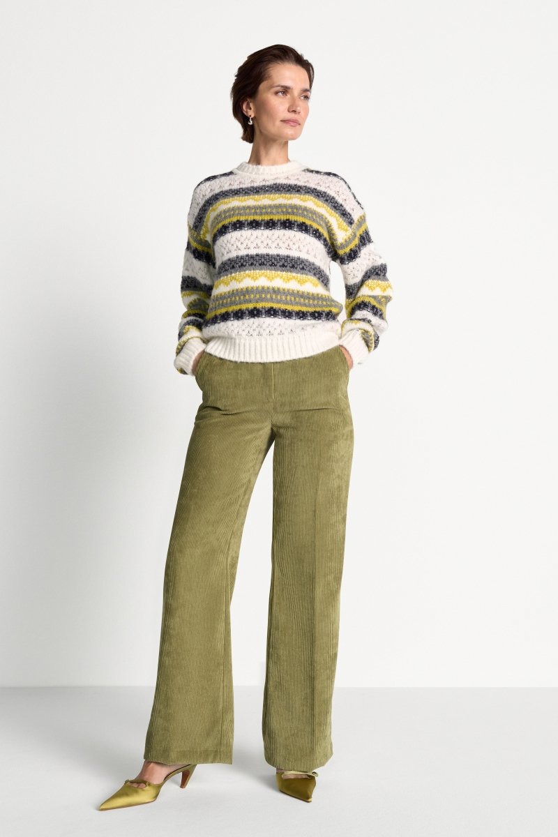 Fair-Isle-Strickpullover mit Alpaka-Rich & Royal