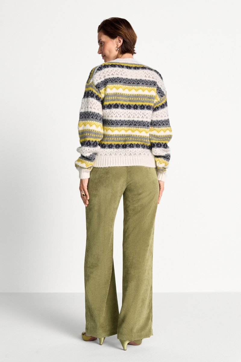 Fair-Isle-Strickpullover mit Alpaka-Rich & Royal