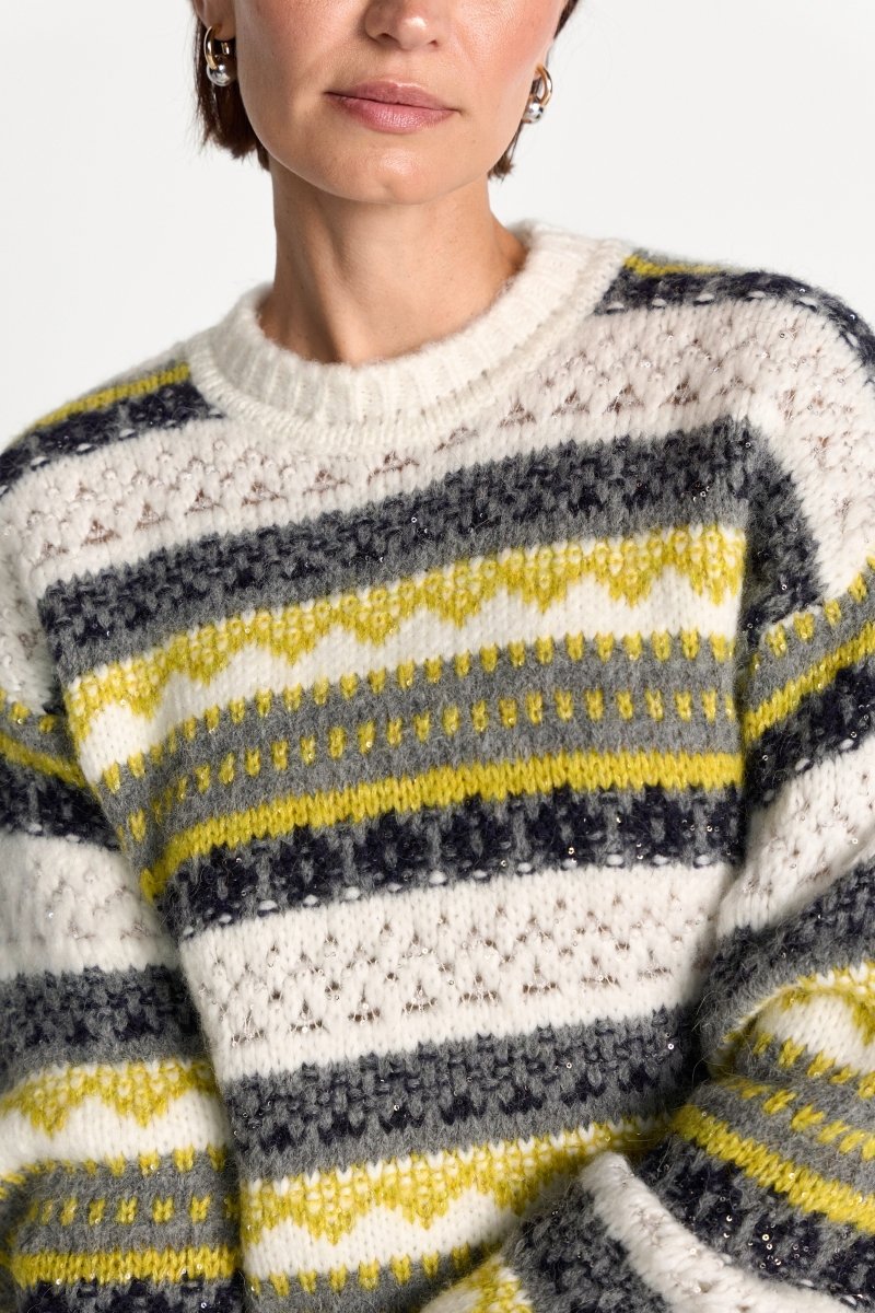 Fair-Isle-Strickpullover mit Alpaka-Rich & Royal