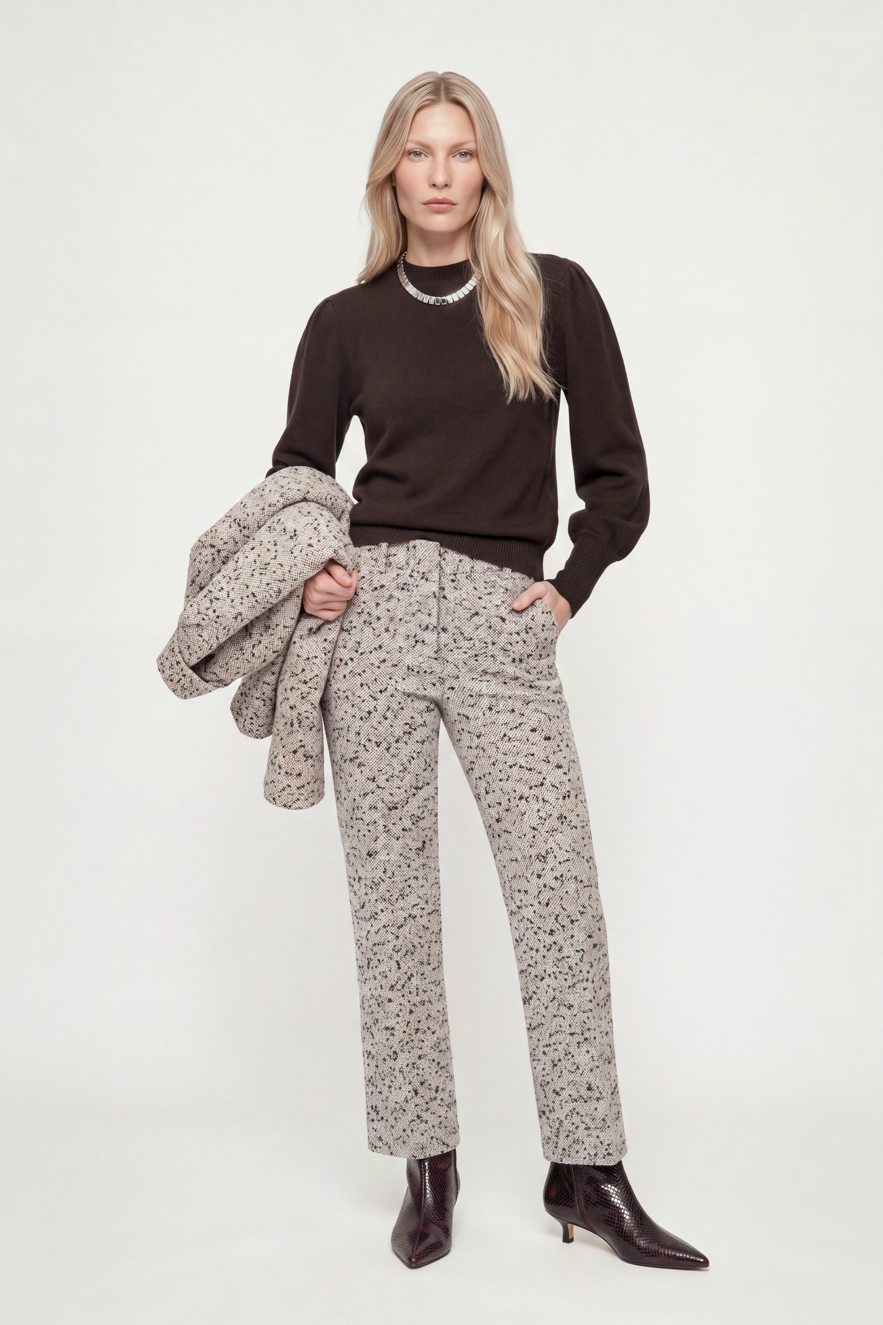 Kaschmirpullover mit Puffärmeln-Rich & Royal
