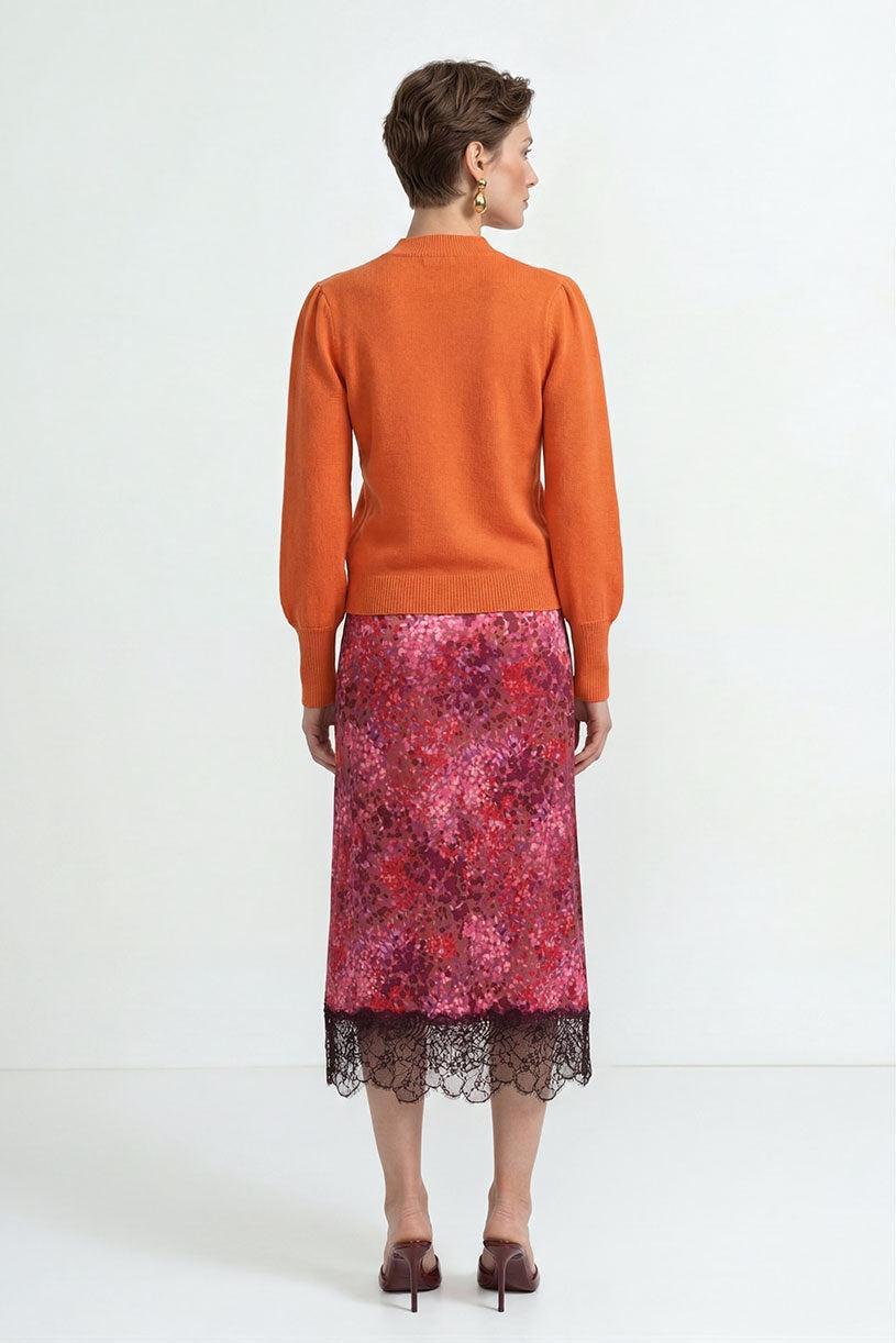 Kaschmirpullover mit Puffärmeln-Rich & Royal