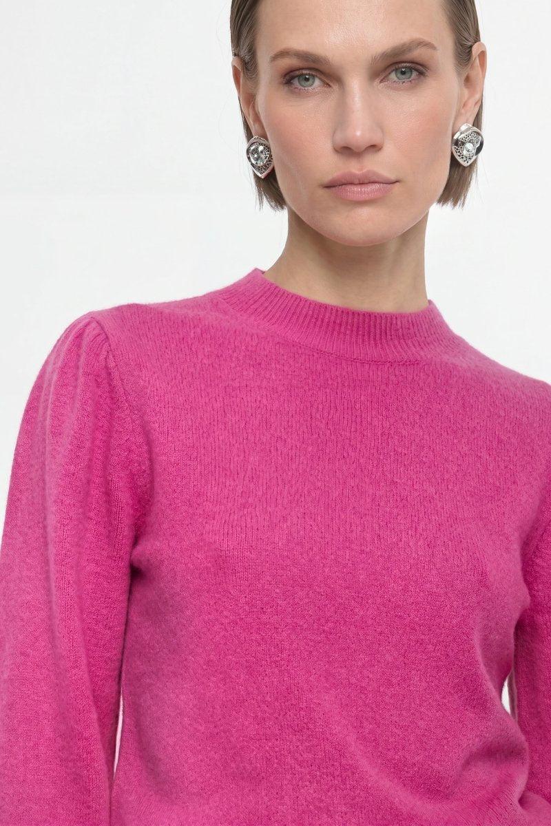 Kaschmirpullover mit Puffärmeln-Rich & Royal