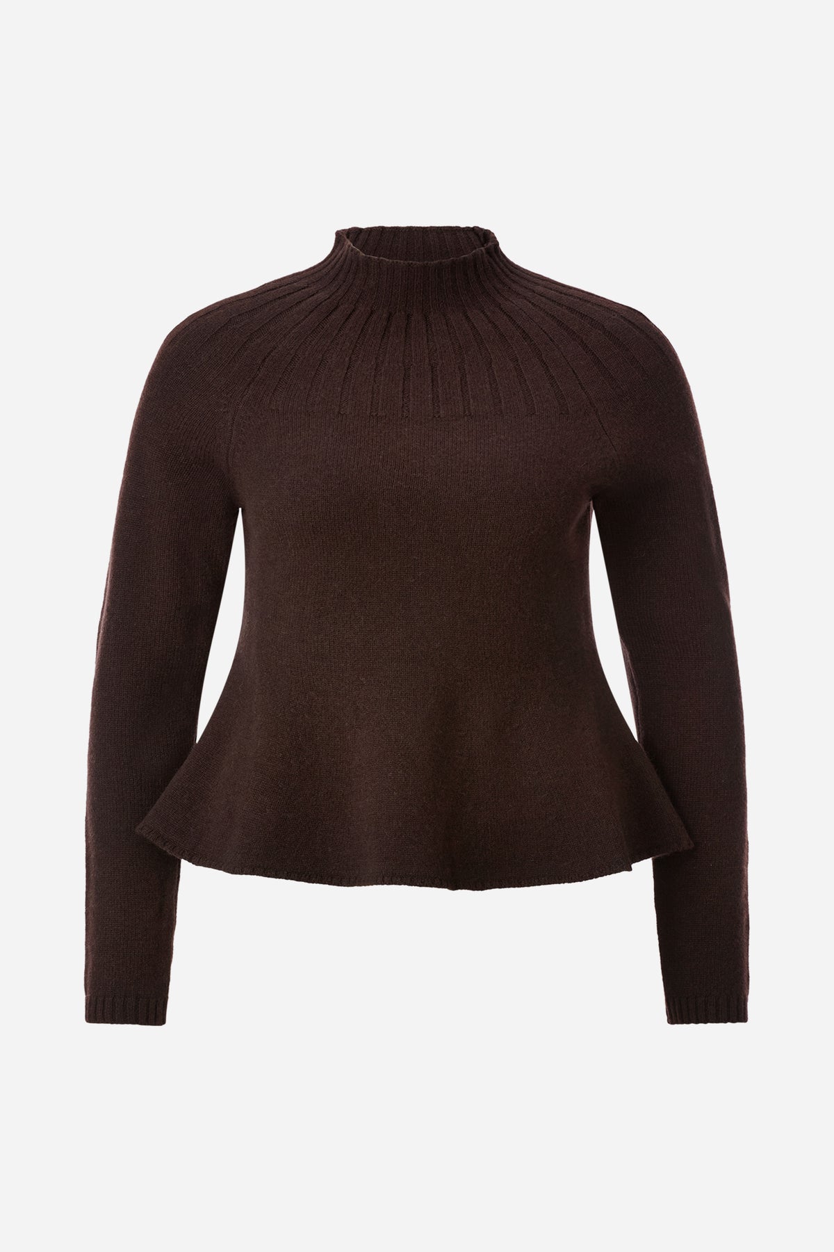 Merinopullover mit Peplum-Saum-Rich & Royal