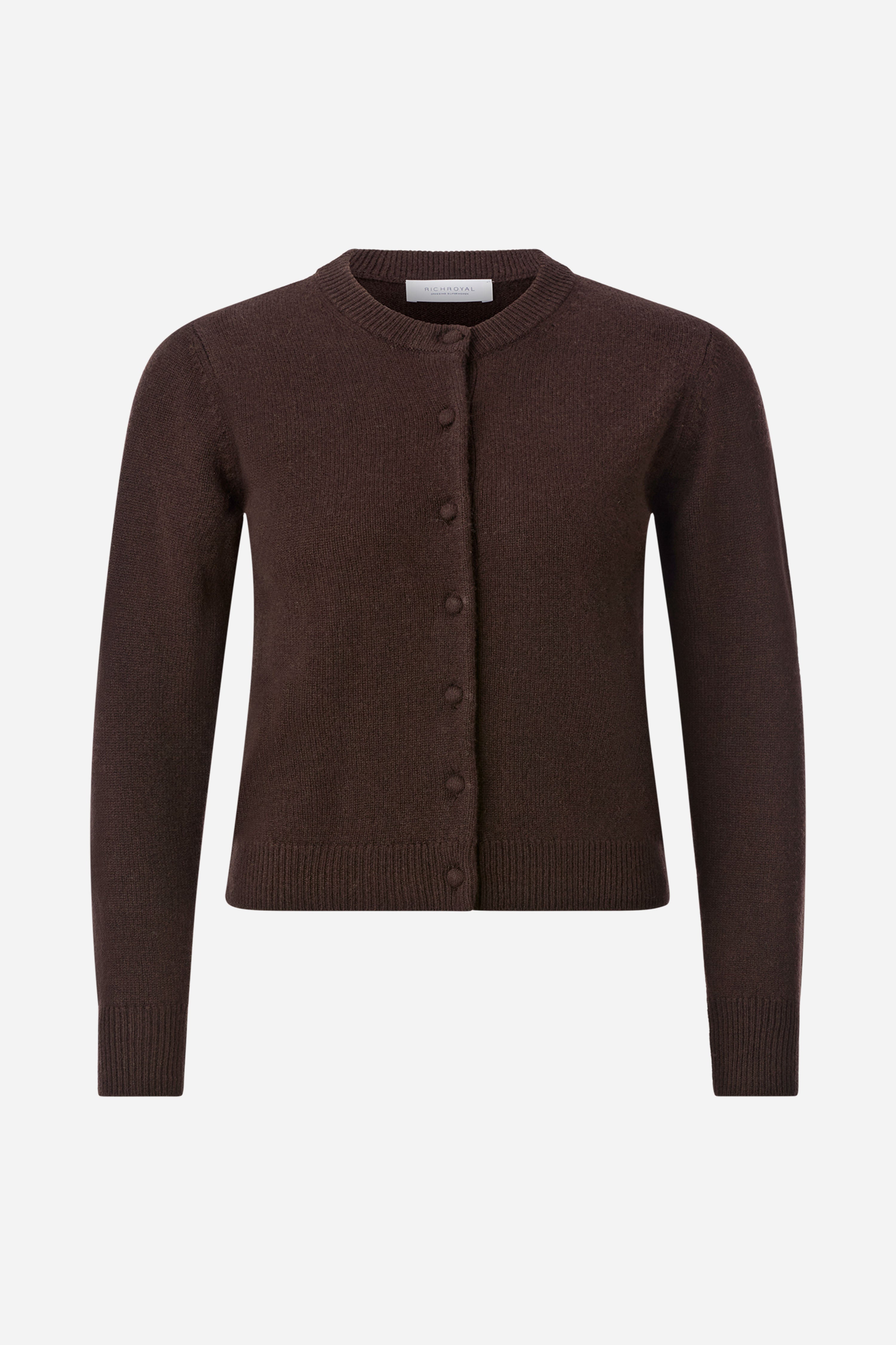 Cropped Cardigan aus Merino-Mix-Rich & Royal
