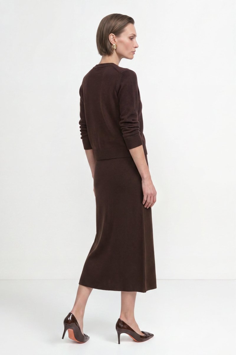 Cropped Cardigan aus Merino-Mix-Rich & Royal