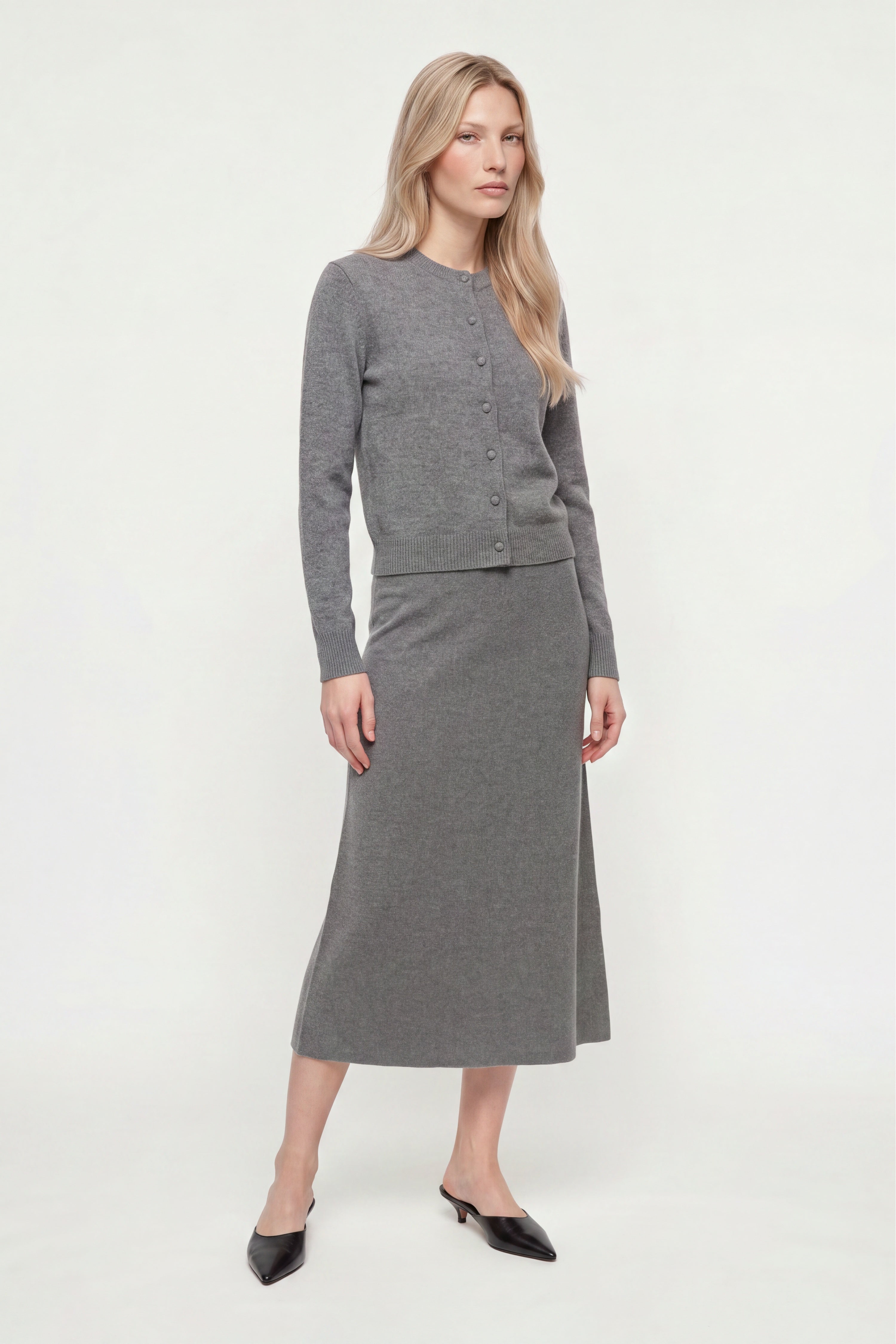 Cropped Cardigan aus Merino-Mix-Rich & Royal