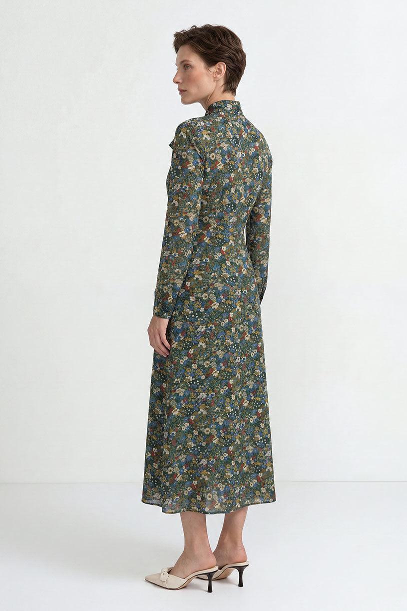 Midikleid mit floralem Print-Rich & Royal