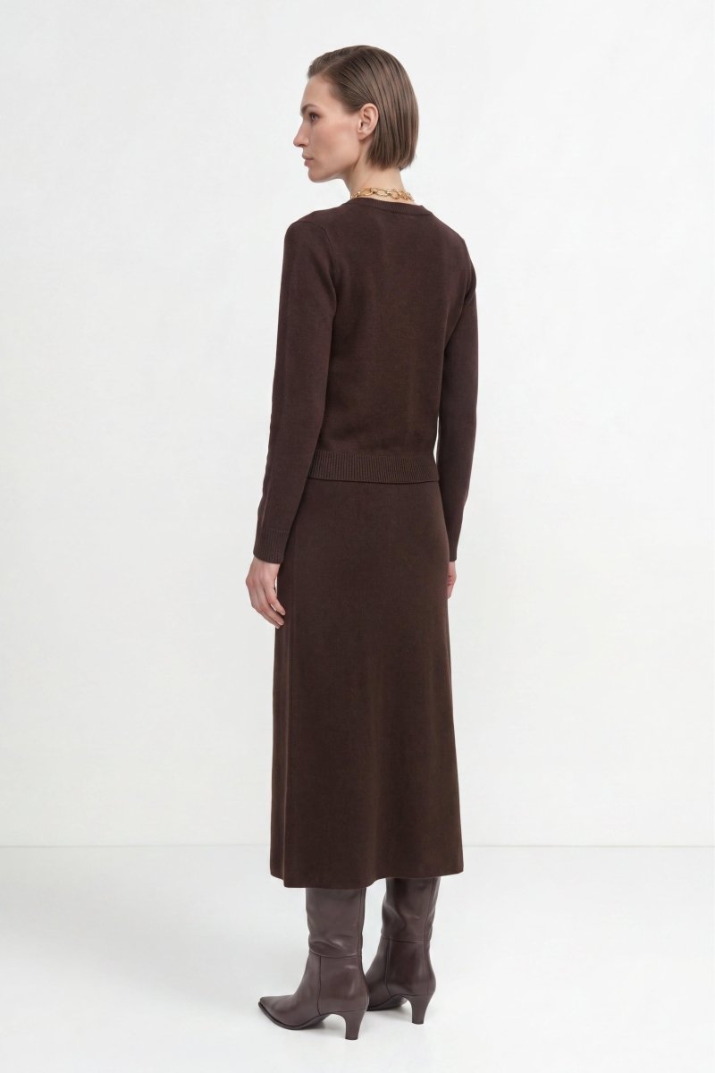 Merino-Kaschmir-Midirock-Rich & Royal