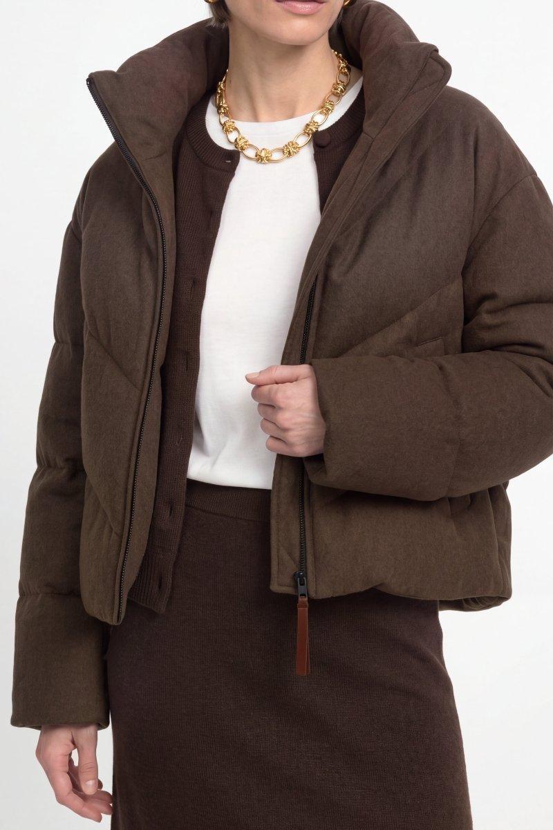 Wollmix-Jacke mit Daunenfüllung-Rich & Royal