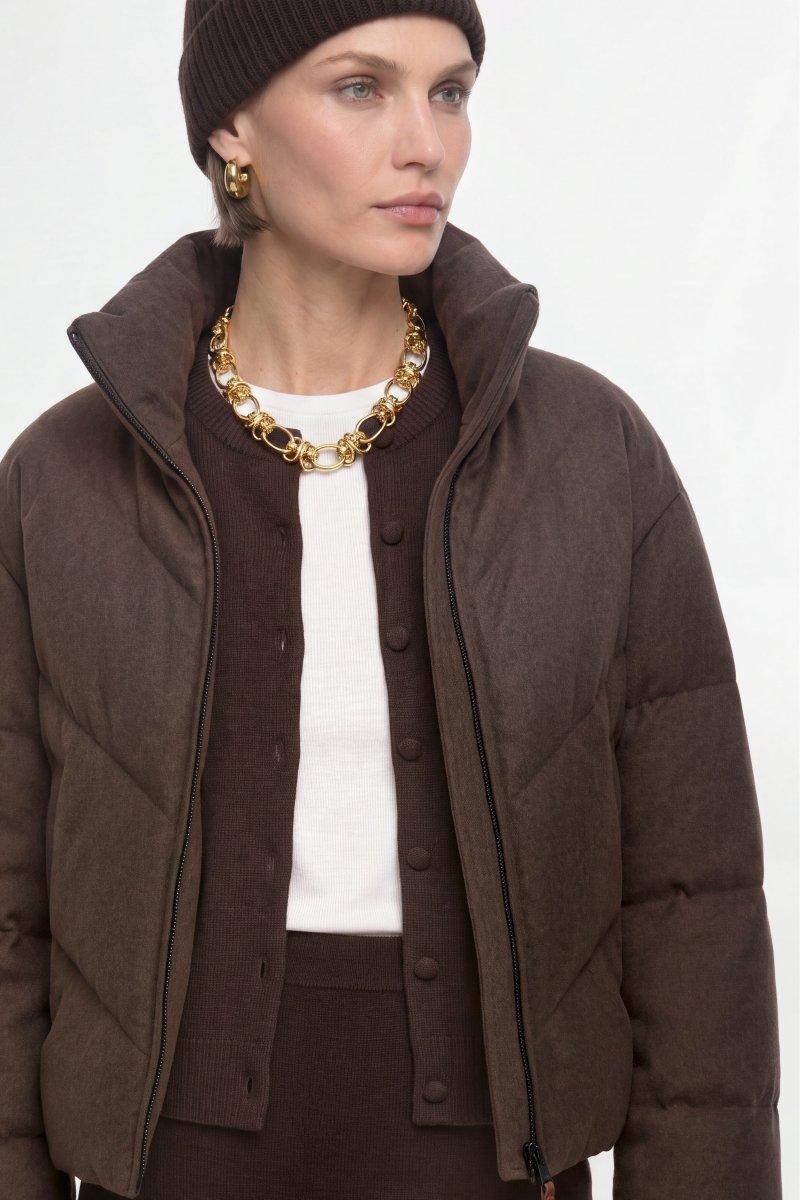 Wollmix-Jacke mit Daunenfüllung-Rich & Royal