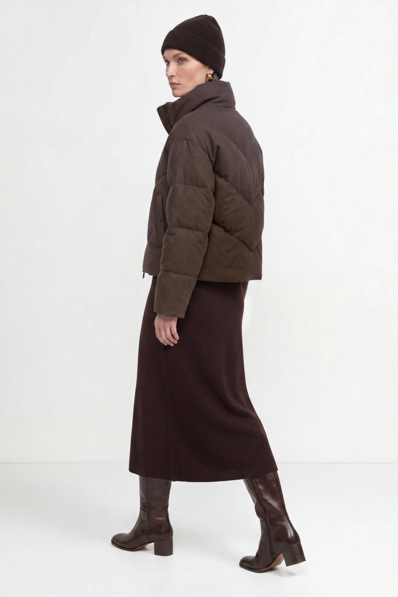 Wollmix-Jacke mit Daunenfüllung-Rich & Royal