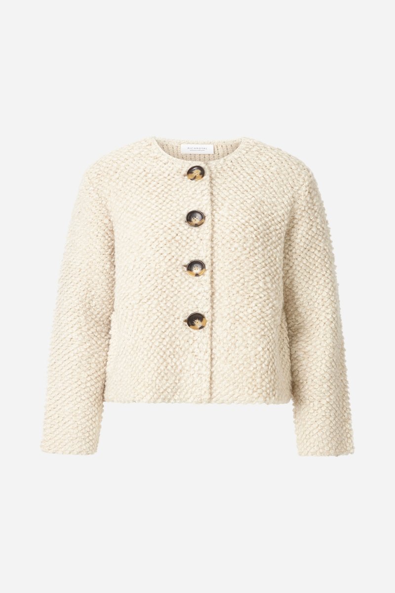 Bouclé-Cardigan-Rich & Royal