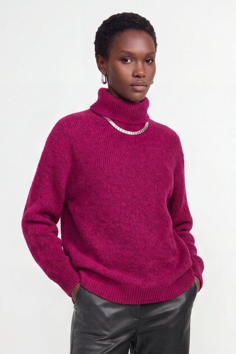 Grobstrick-Rollkragenpullover-Rich & Royal