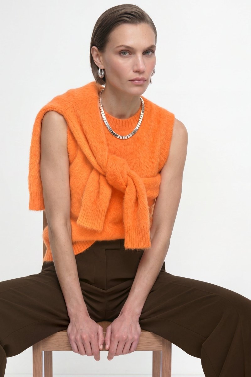 Mohair-Pullunder mit Rundhalsausschnitt-Rich & Royal