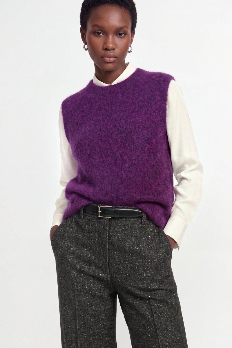 Mohair-Pullunder mit Rundhalsausschnitt-Rich & Royal