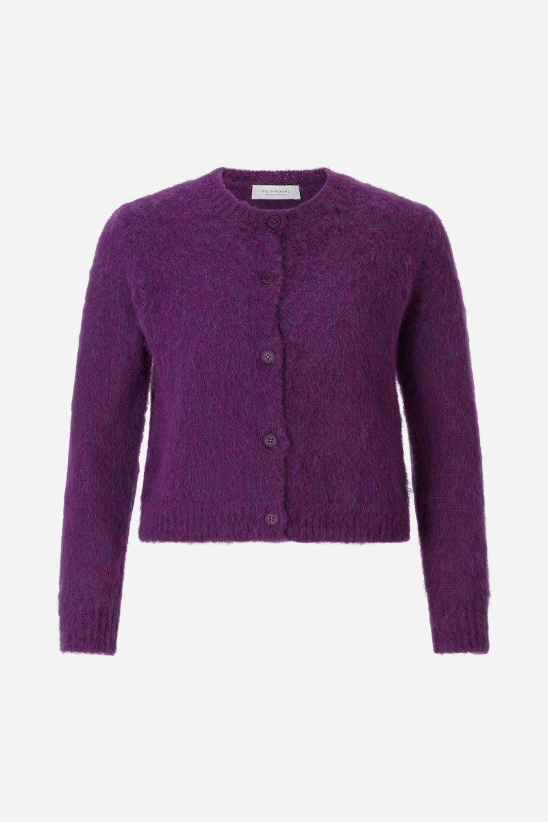 Flauschiger Mohair-Cardigan-Rich & Royal