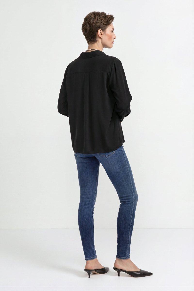 Schimmernde Hemdbluse-Rich & Royal