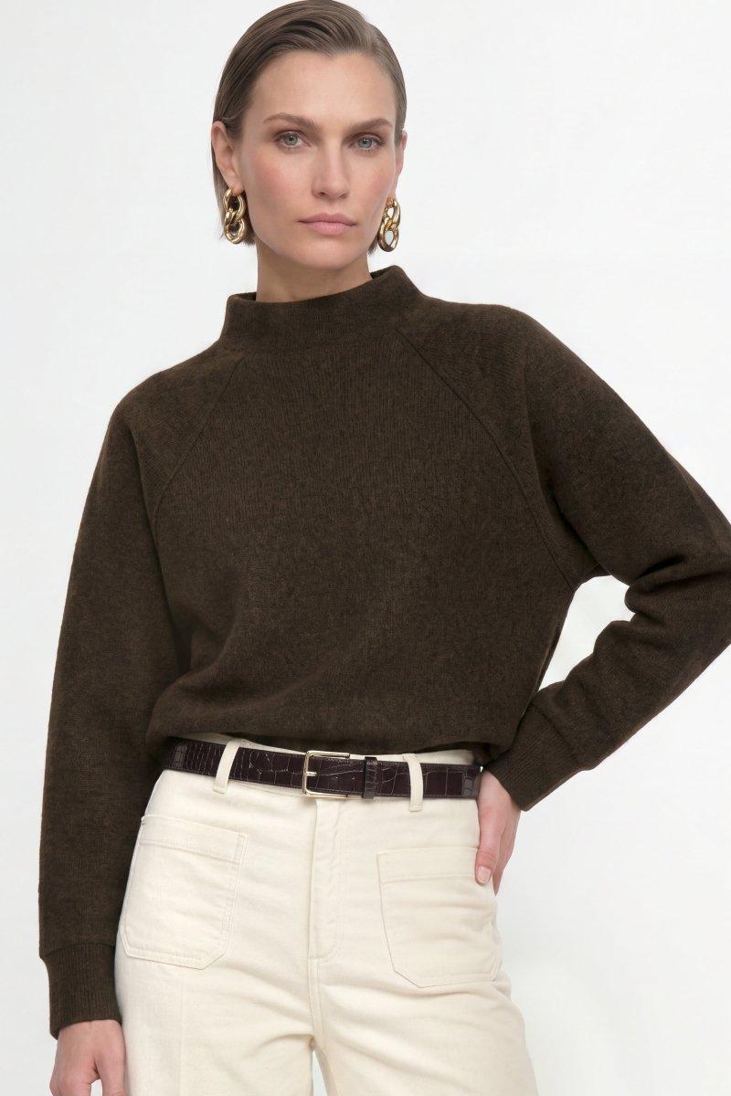 Cropped Sweatshirt mit Stehkragen-Rich & Royal