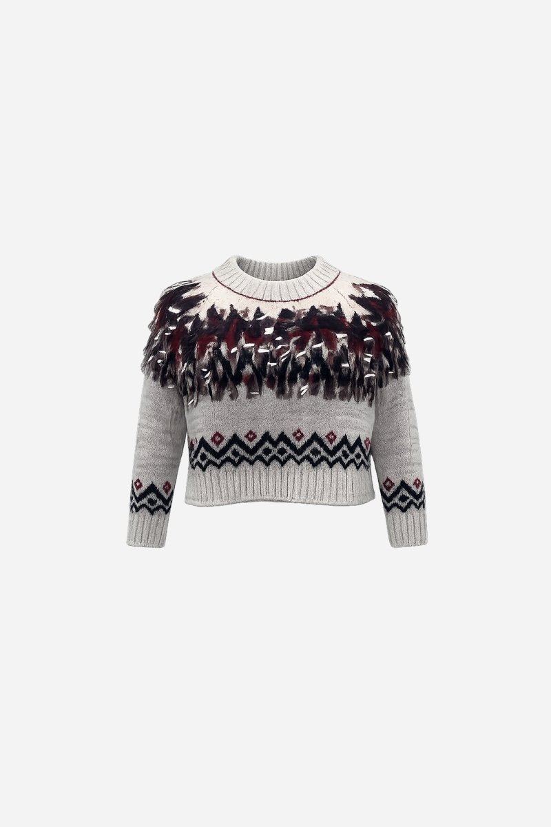 Norwegerpullover mit Pailletten-Rich & Royal