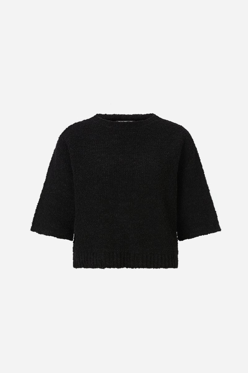 Bouclé-Pullover mit Rundhalsausschnitt-Rich & Royal
