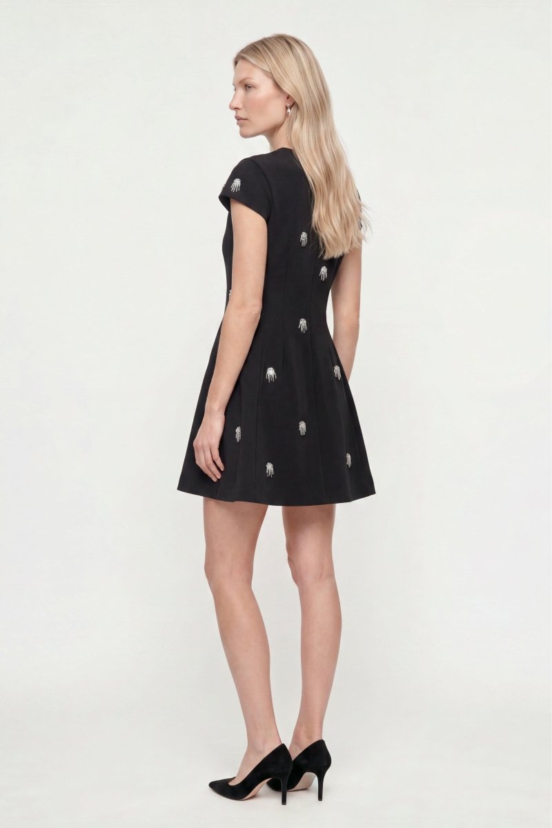Minikleid mit Perlenstickerei-Rich & Royal