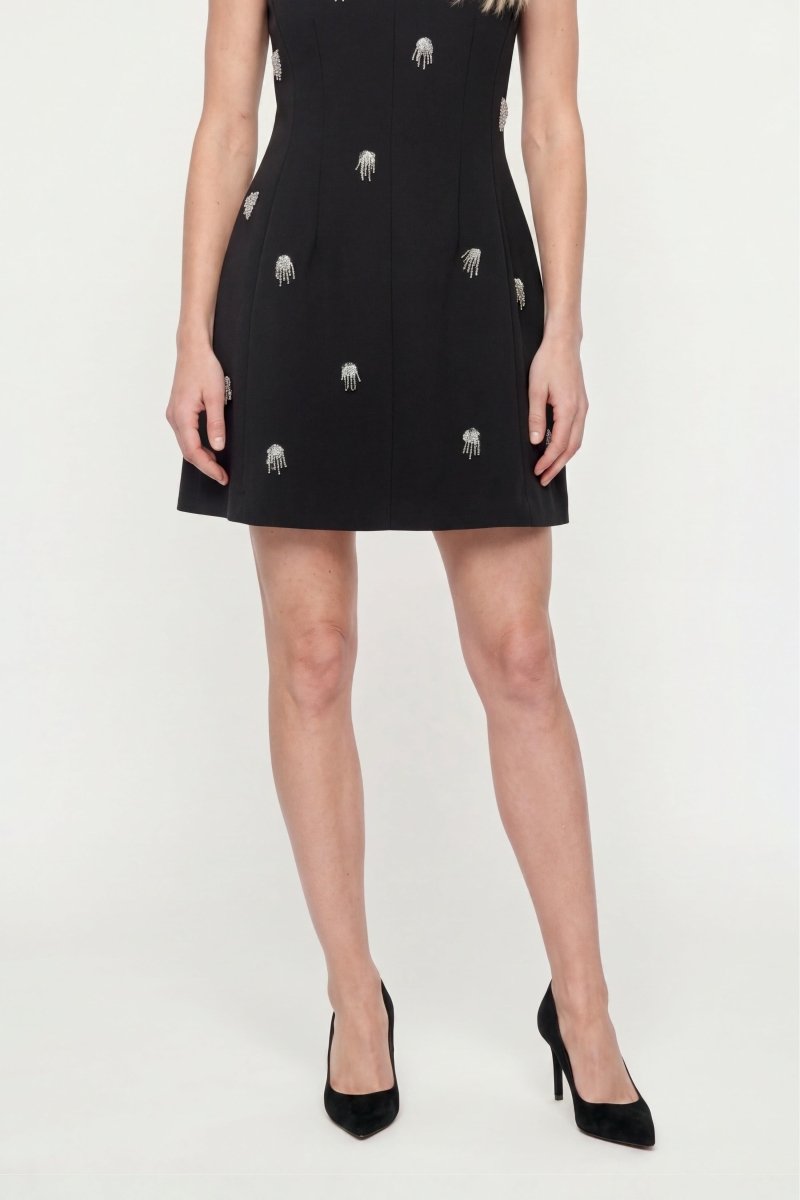 Minikleid mit Perlenstickerei-Rich & Royal