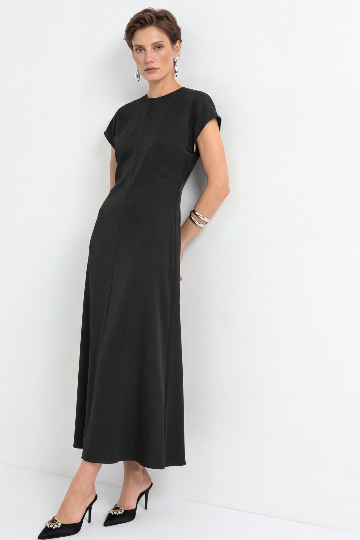 Midikleid in A-Linie-Rich & Royal