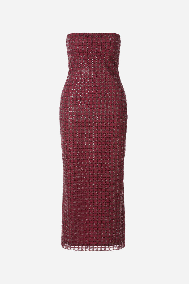 Trägerloses Glitzerkleid-Rich & Royal