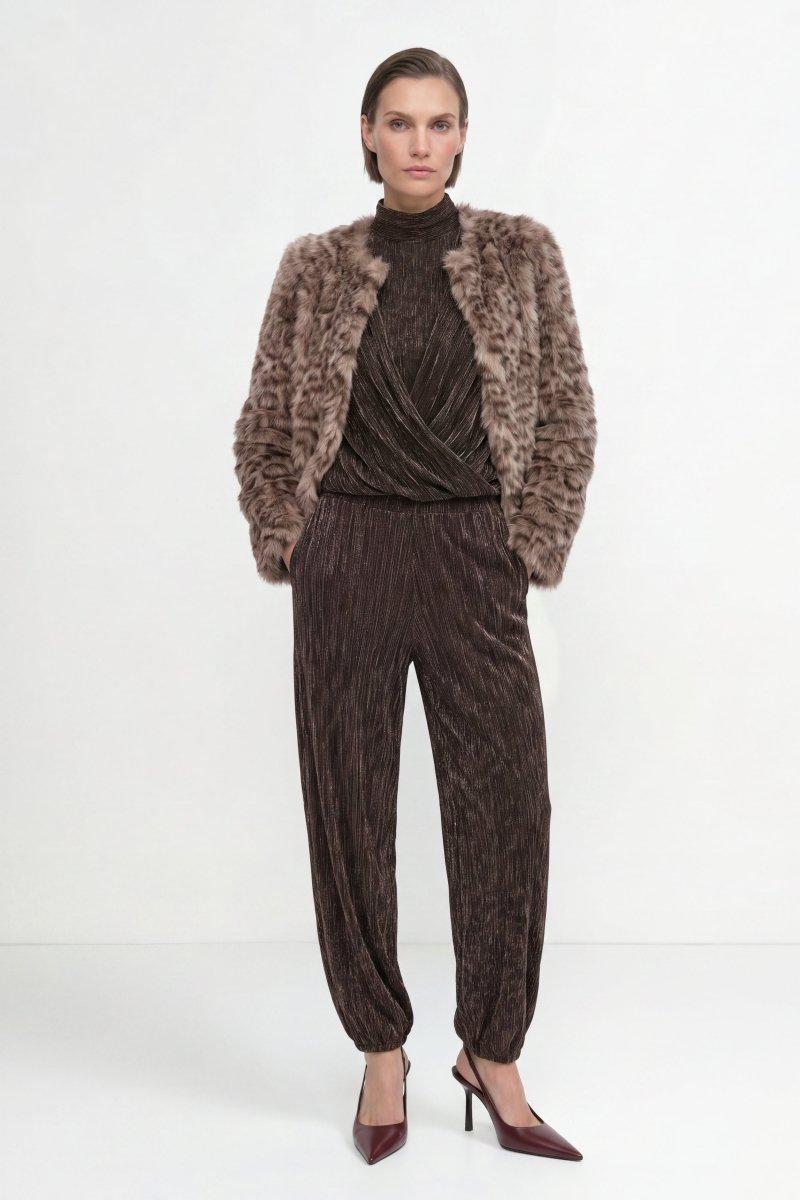 Leoparden-Fellimitatjacke-Rich & Royal