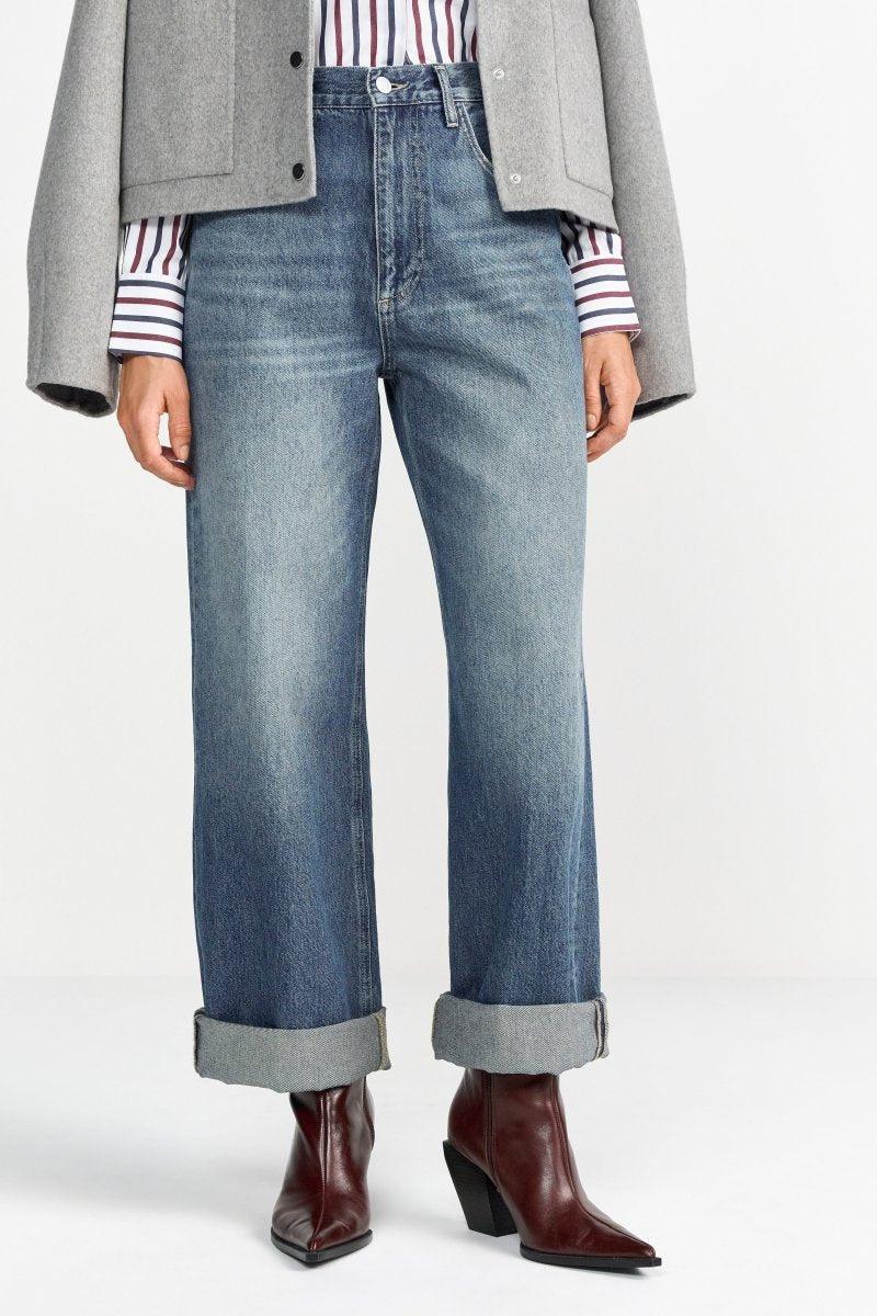 Jeanshose mit breiten Aufschlägen-Rich & Royal