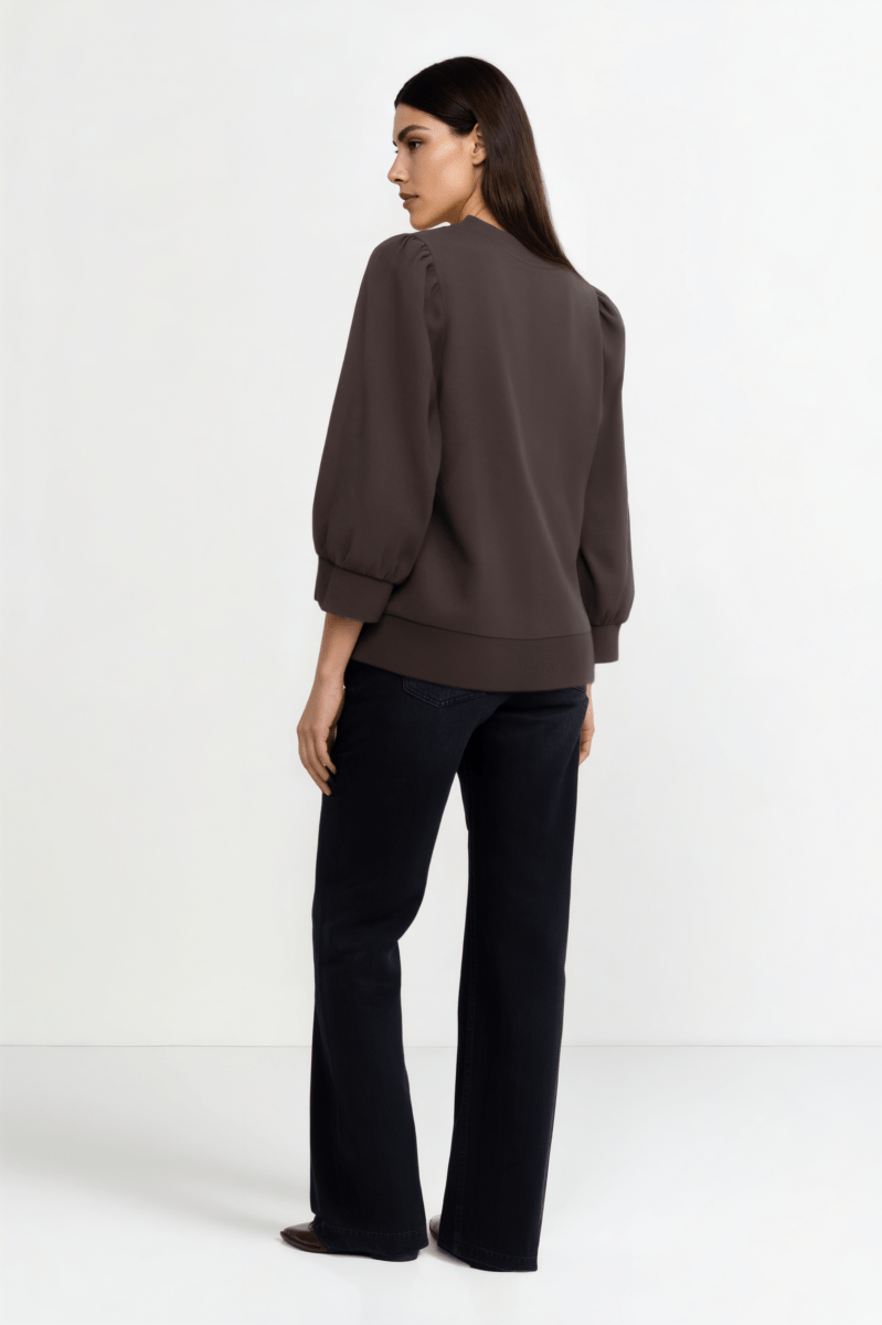 Sweatshirt mit Puffärmeln-Rich & Royal