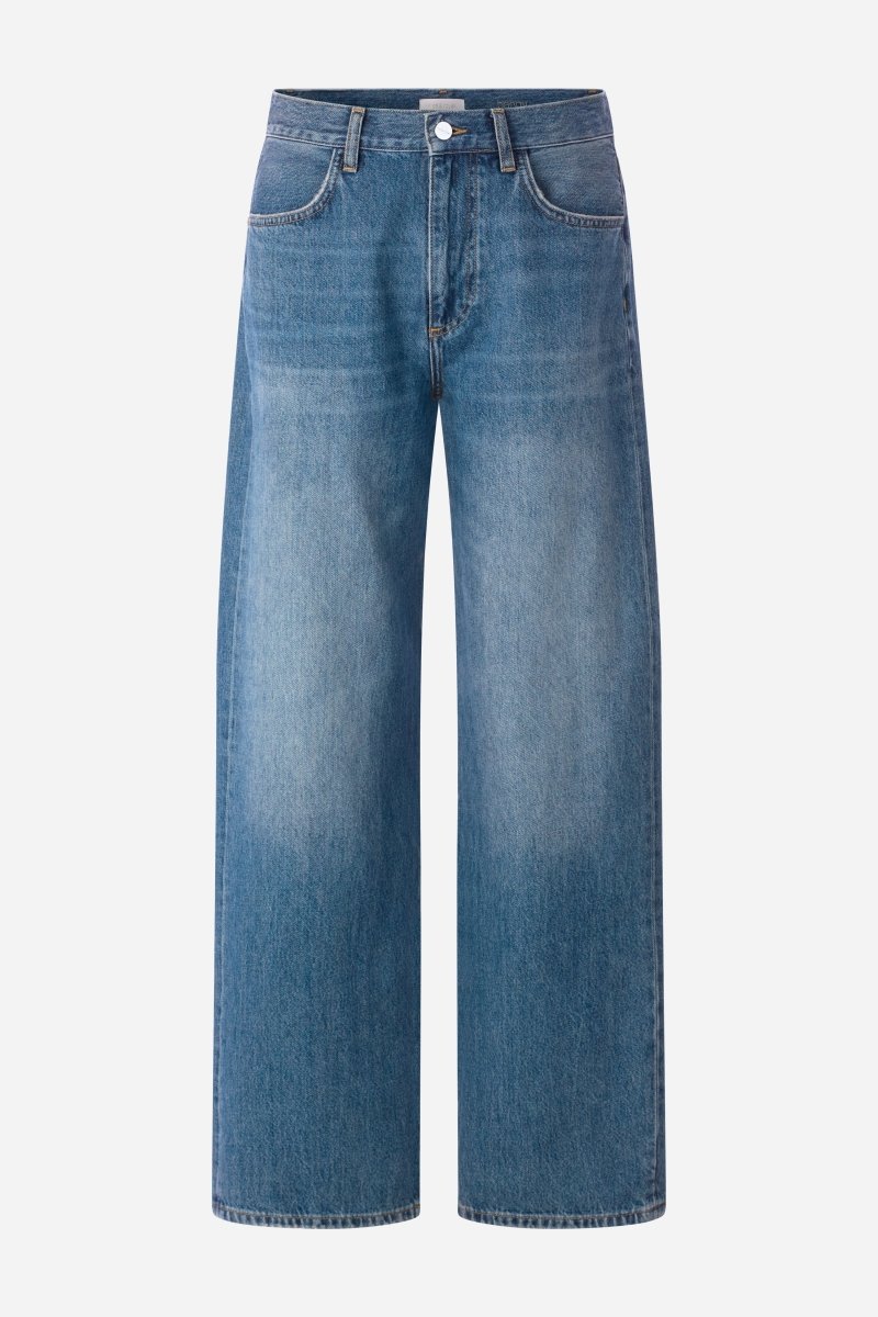 Mittelblaue Jeans mit Front-Wash-Rich & Royal