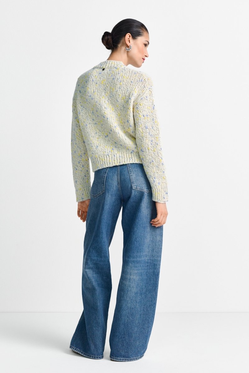 Mittelblaue Jeans mit Front-Wash-Rich & Royal