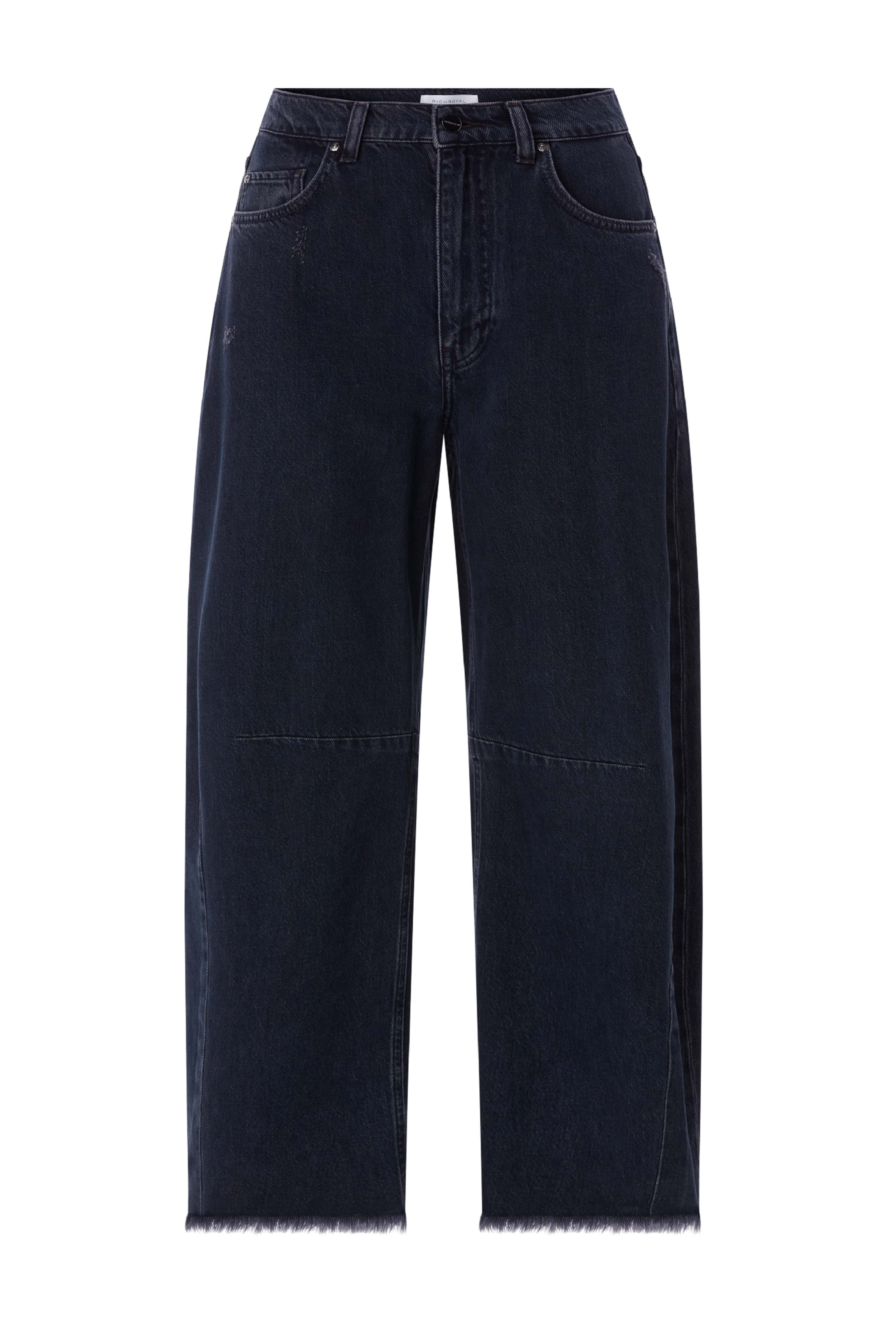 Cropped-Jeans mit Fransensaum-Rich & Royal